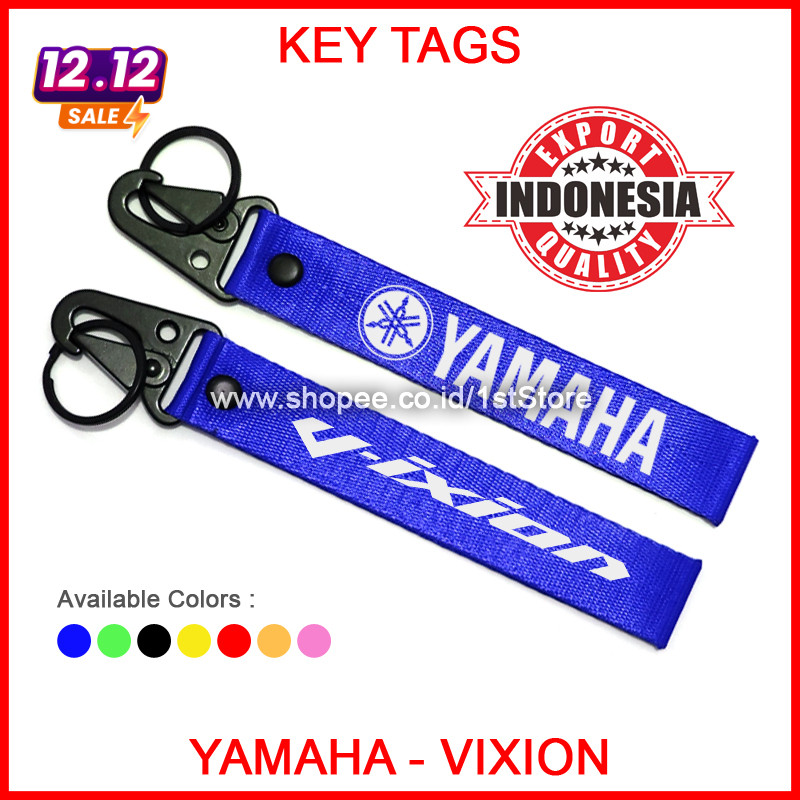 GANTUNGAN KUNCI YAMAHA VIXION PREMIUM LOGO KEYCHAIN HIGH QUALITY SEPEDA MOTOR AKSESORIS VARIASI PART
