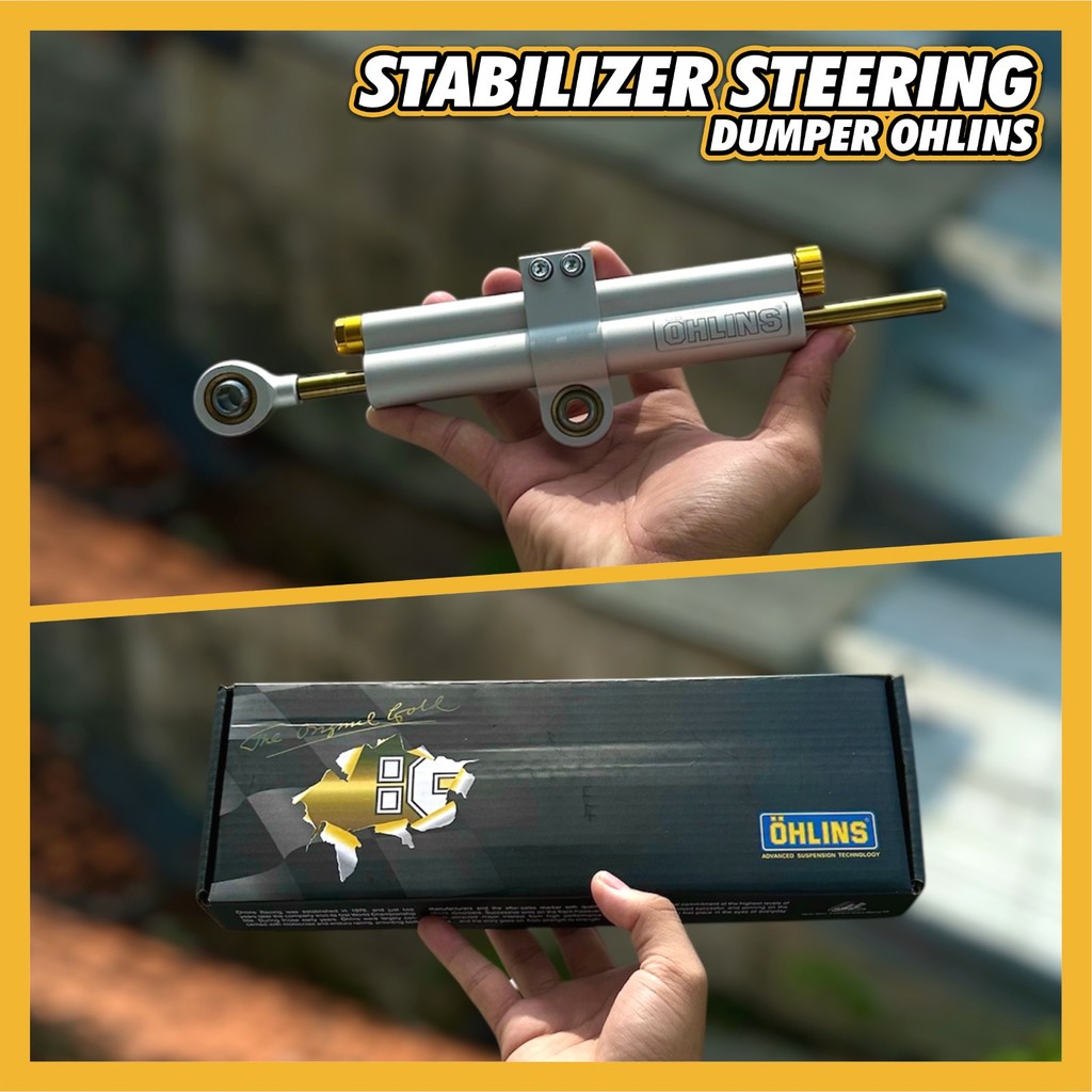 Stabilizer Stang Steering Dumper Ohlins MAGNESIUM STABILIZER STANG TENGAH STEERING DAMPER FULL CNC S