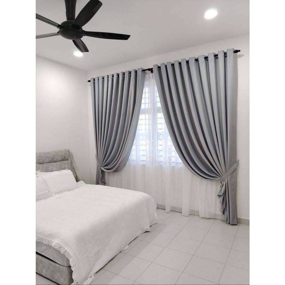 Gorden Blackout Import Lebar 3 Meter 15 Gelombang Tebal Dan Premium