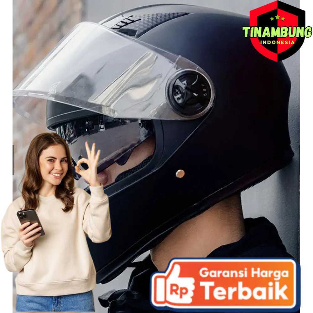 AXK Helm Full Face Motor Double Lens Anti Fog Motocycle Helmet - A557