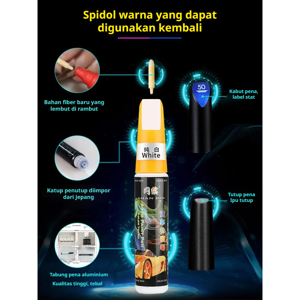 Pena Perbaikan Cat Pena Cat Perbaikan Cat Mobil Hitam Murni Memperbaiki Goresan Mobil