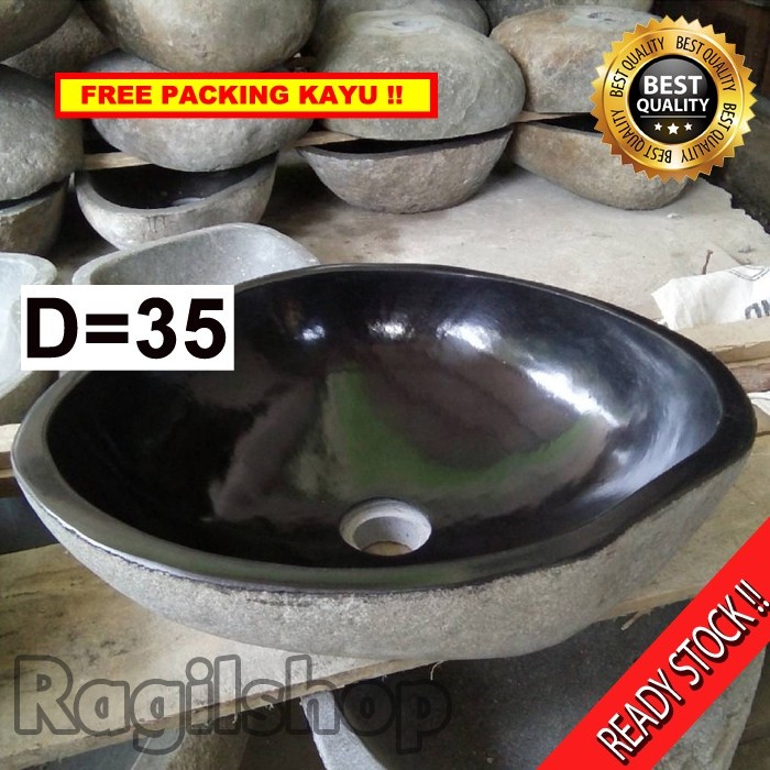 Wastafel  batu Kali Asli Batu Alam Tulungagung Model Natural Alami Sesuai Bahan Packing Jaminan Aman