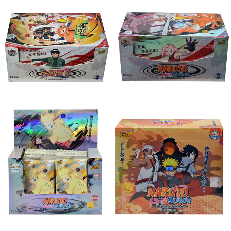Original KAYOU Anime Naruto Cards apter Of The Array Box Added SE Ninja World Collection Cards Toys 