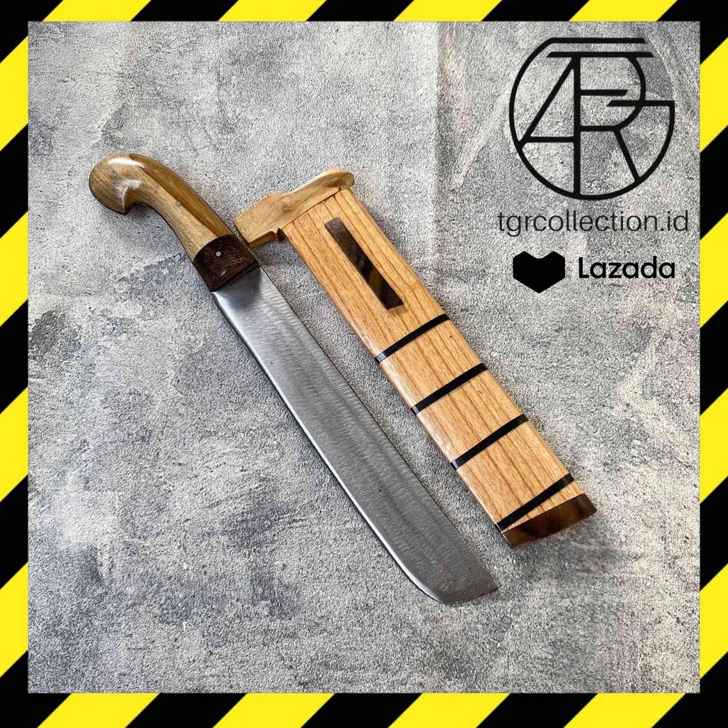 KAPTEN691 Golok Kampung Cincang Kupas Kelapa Baja Per