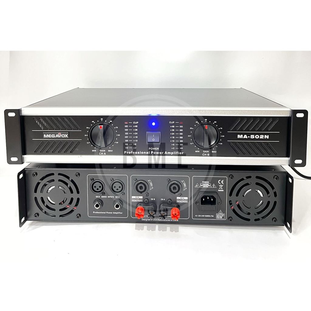 POWER AMPLIFIER MEGAVOX MA 502 POWER AMPLI MEGAVOX MA502 ORIGINAL