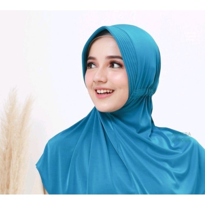 LMS Jilbab Serut Instan Jokowi Hijab Jersey serut