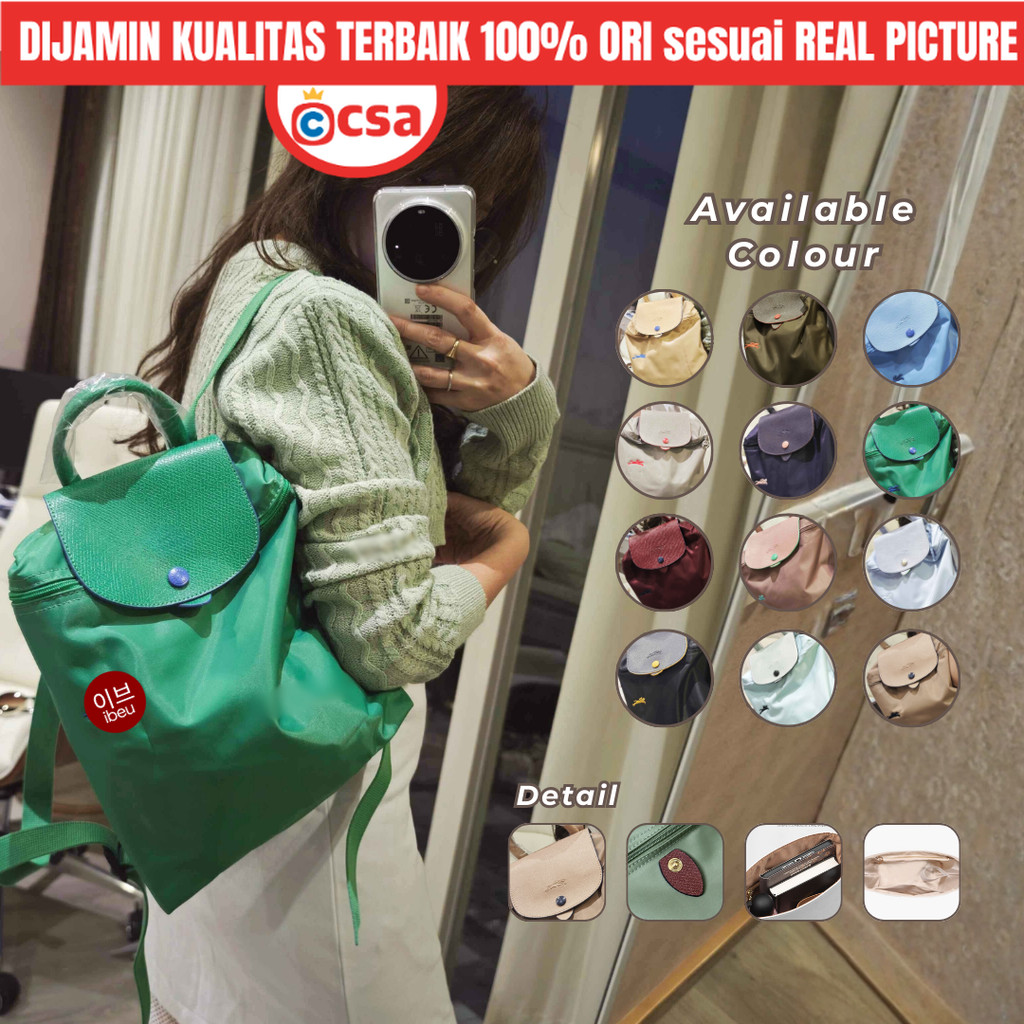 Tas Ransel BackPack Wanita Kecil Mini Korea Style Kulit ANTI AIR Remaja Aesthetic Kulit Asli