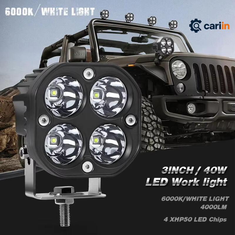 Lampu Motor LED D1 40W 12V-24V Lampu Sorot Tembak Laser Gun untuk Honda Beat Vario