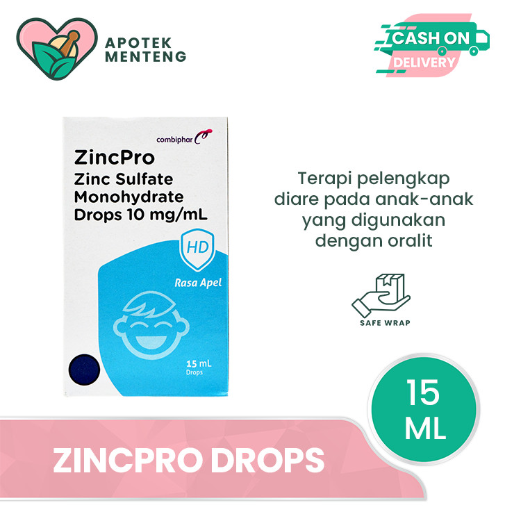 ZincPro Drop 15 mL - Pelengkap Pengobatan Diare Anak