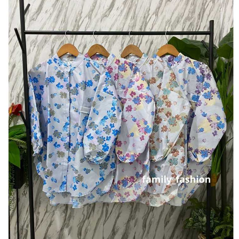 Kemeja Sylvia Motif Bunga | Kemeja Wanita Motif Bunga Terbaru