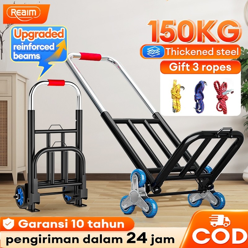 KS3 - Reaim  Troley lipat troli barang  Troli multi-fungsi Troli Galon Trolley Besi Lipat alat naik 