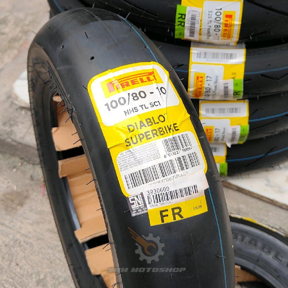 BAN PIRELLI DIABLO SUPERBIKE 100/80-10 BAN SLICK TIRE SOFT COMPOUND FOR VESPA RACE / MINI GP COMPETI