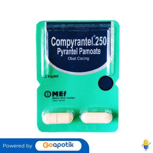 Compyrantel 250 Mg Strip 2 Tablet