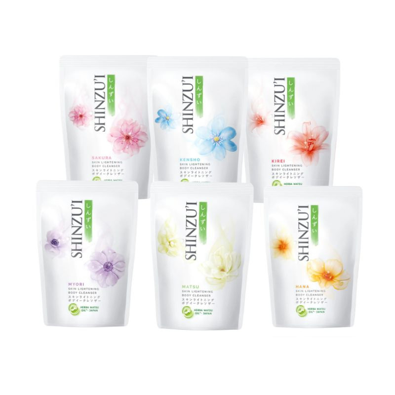 SHINZUI Skin Lightening Body Cleanser Refill 180ml / 85 ml / Sinzui Body Wash Cair | Sabun Cair Shin