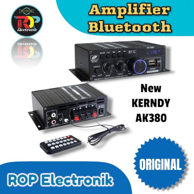 Amplifier Bluetooth Mobil Audio Power New KERNDY AK380