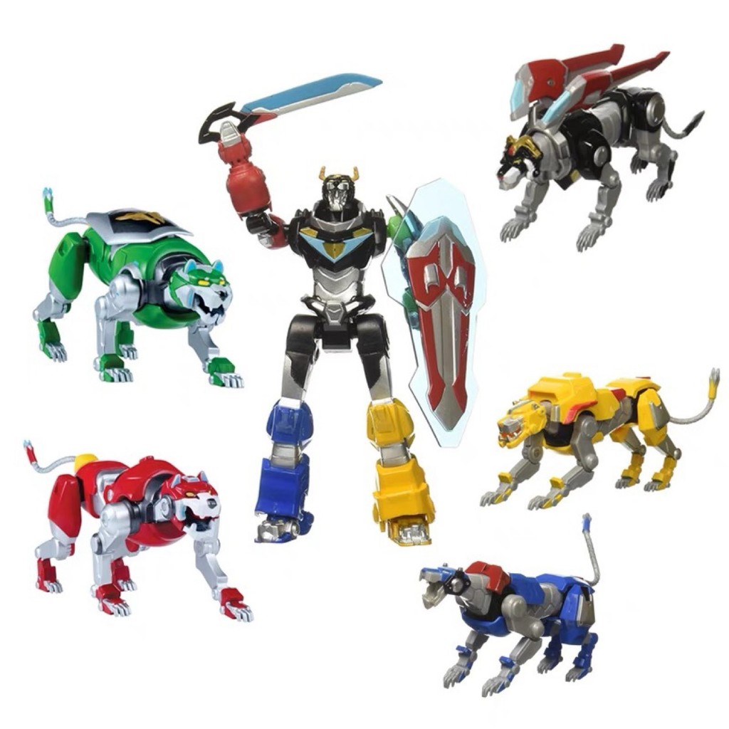 Voltron Beast King Lion Action Figures Robot Lion Assembled Mobile Robot Model Toy Collection Orname