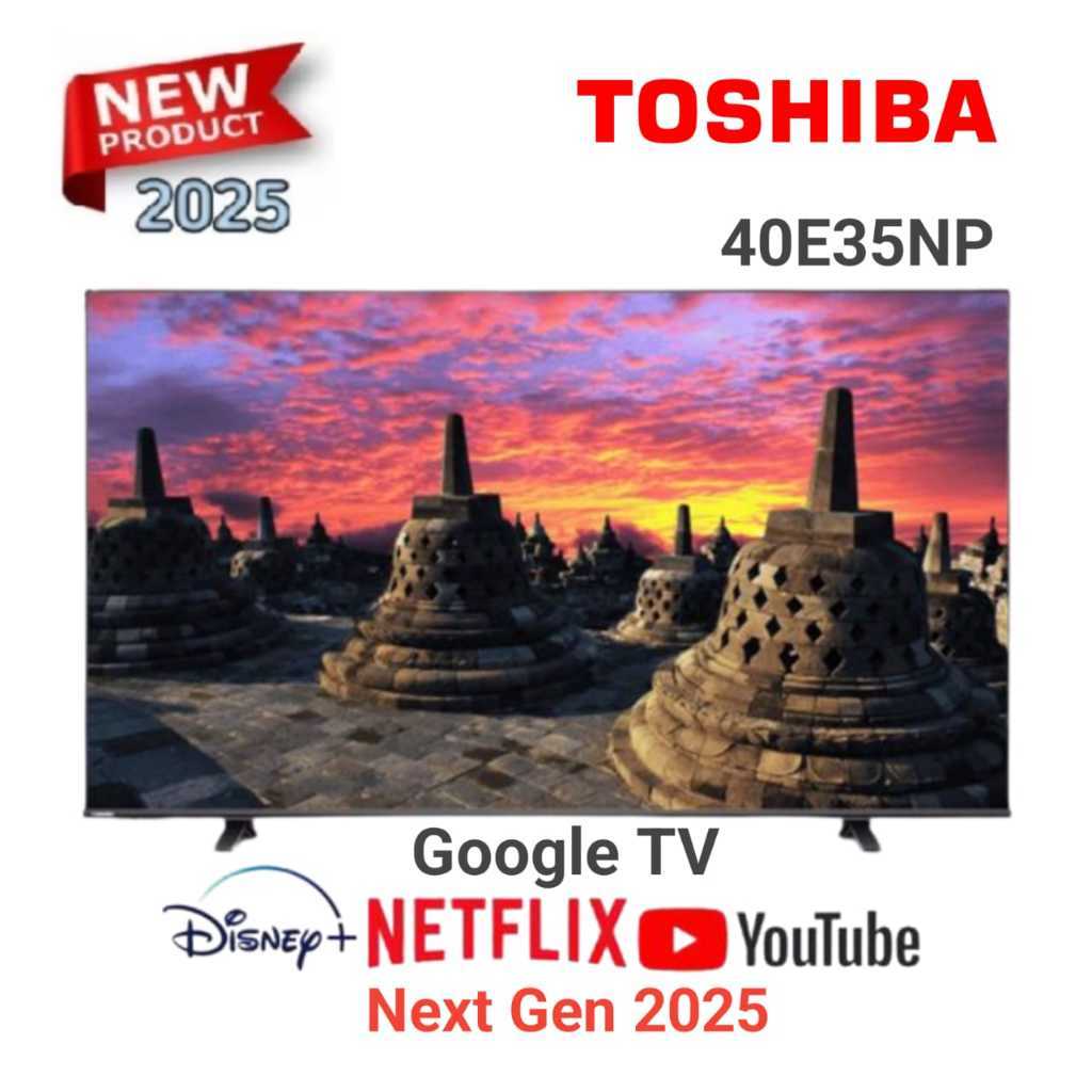 [ PRODAK TERLARIS ] TOSHIBA 40E35NP GOOGLE TV DIGITAL SMART TV 40 Inch USB VOICE CONTROL 2025 Series
