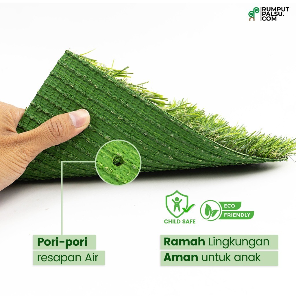 PROMORumput Sintetis Jepang 2.5cm – Karpet Rumput Hias Taman Dekorasi Rumah Outdoor Per MeterTERLARI