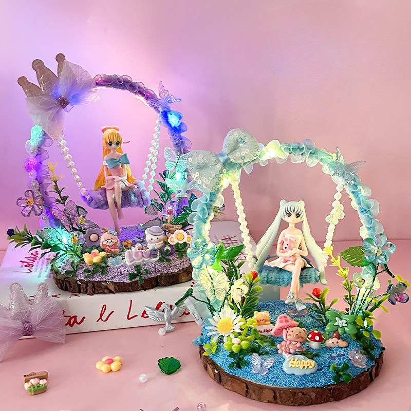 DIY Lampu Tidur Ayunan Peri 3D, Set Kerajinan Tangan & Mainan Edukasi, Mainan Edukasi