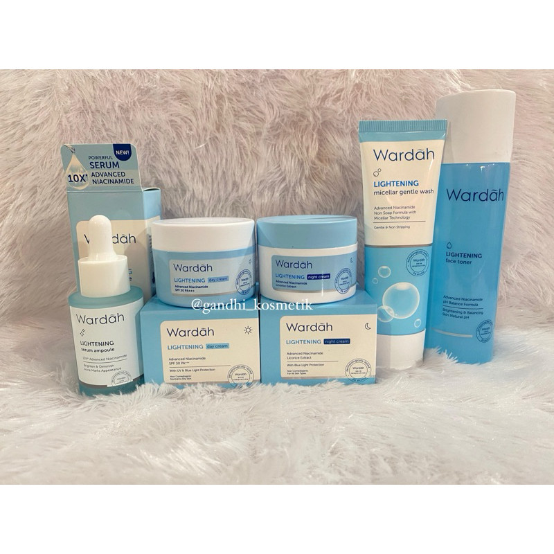 Wardah Lightening Paket hemat 5in1 cerah glowing