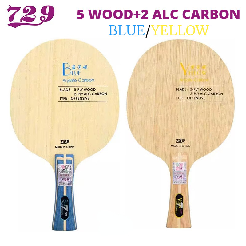 Original 729 Friendship Blue ALC Table Tennis Blade 5 Wood 2 Arylate Carbon Professional Ping Pong B