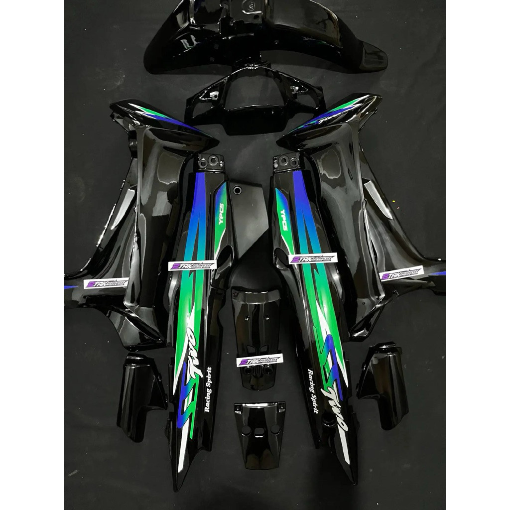 Cover Body Fizr Full Set Halus Body Fizr SS Two Hitam Hijau Biru Body Set Halus Yamaha Fizr F1zr
