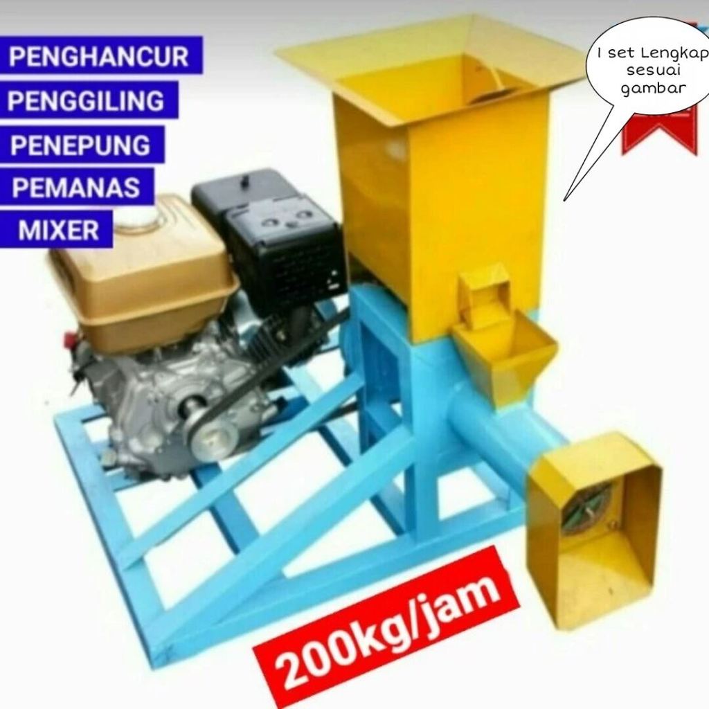 Mesin Cetak Pelet Ikan Apung Bulat langsung Kering RYT200 Lele Hias - Unit Saja