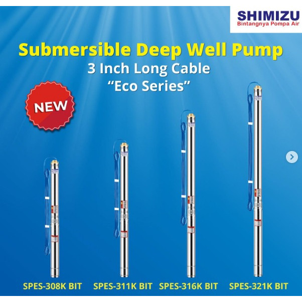 POMPA SUBMERSIBLE SHIMIZU (DENGAN KABEL)