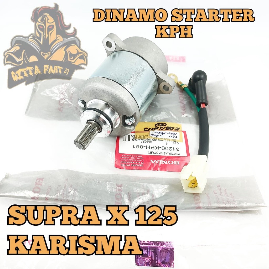 DINAMO STATER HONDA KPH SUPRA 125 KHARISMA KUALITAS ASLI ORIGINAL HONDA AHM PRESISI PENGAPIAN MANTAP