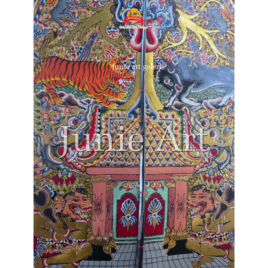 Wayang Kulit gunungan kayon Kulit kerbau Gapit Sungu premium