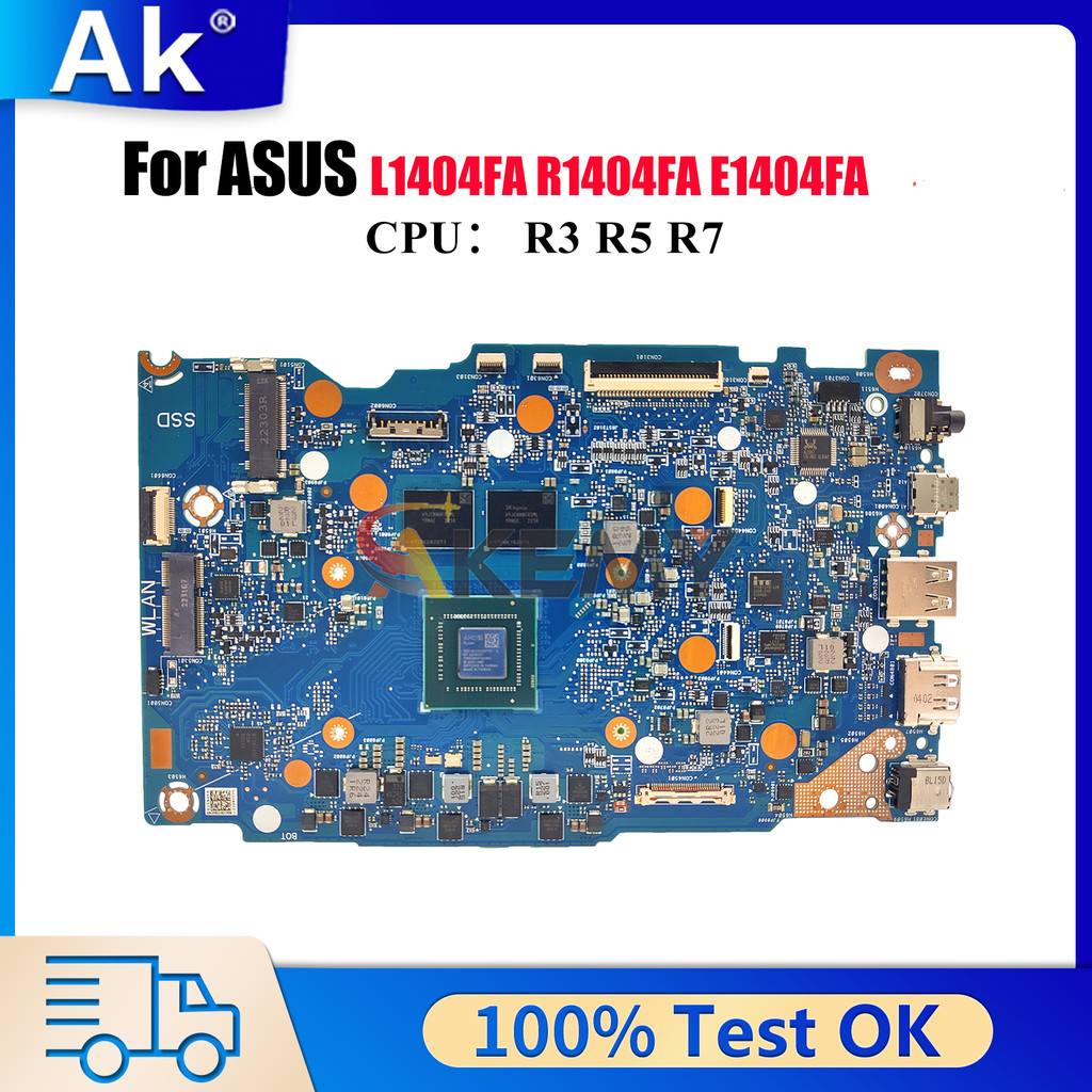 E1404FA Laptop Motherboard For ASUS EeeBook E14 E1404FA L1404FA E1404F R1404FA Mainboard W/ R3 R5 R7