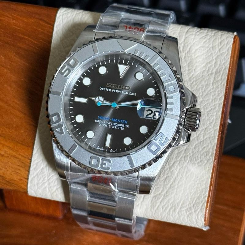 Seiko Mod Yacht Master Rhodium NH35