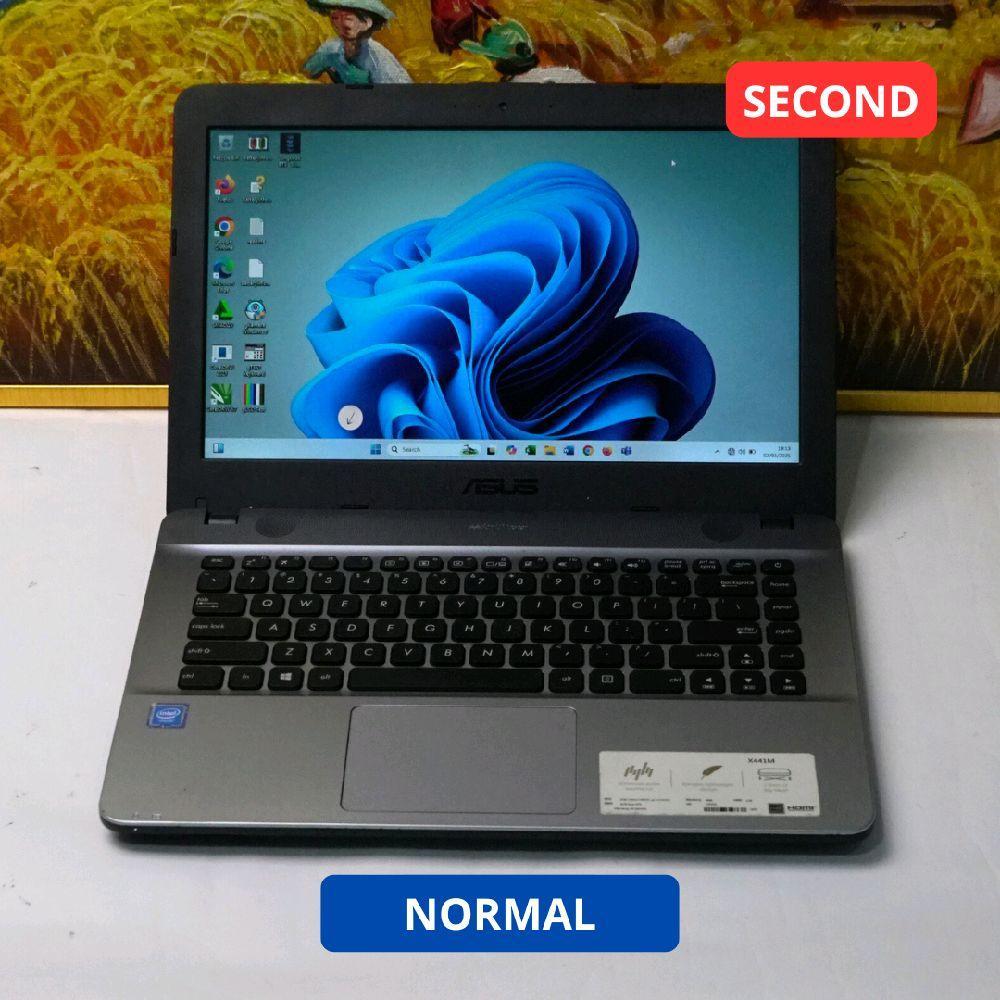 ASUS VIVOBOOK 14_ASUS LAPTOP X441UBR i3 7020U 4 GB (14") LAPTOP SECOND ORIGINAL SINAR MUTIARA CELL
