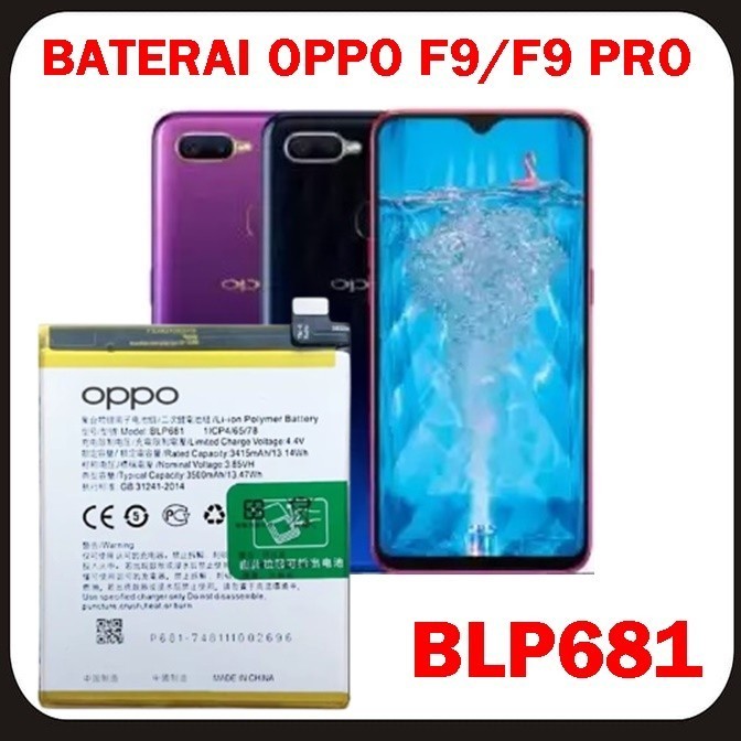 Baterai OPO  Battery Batre BLP681 For Oppo F9 OPO F9 PRO Oryginal ORGNAL
