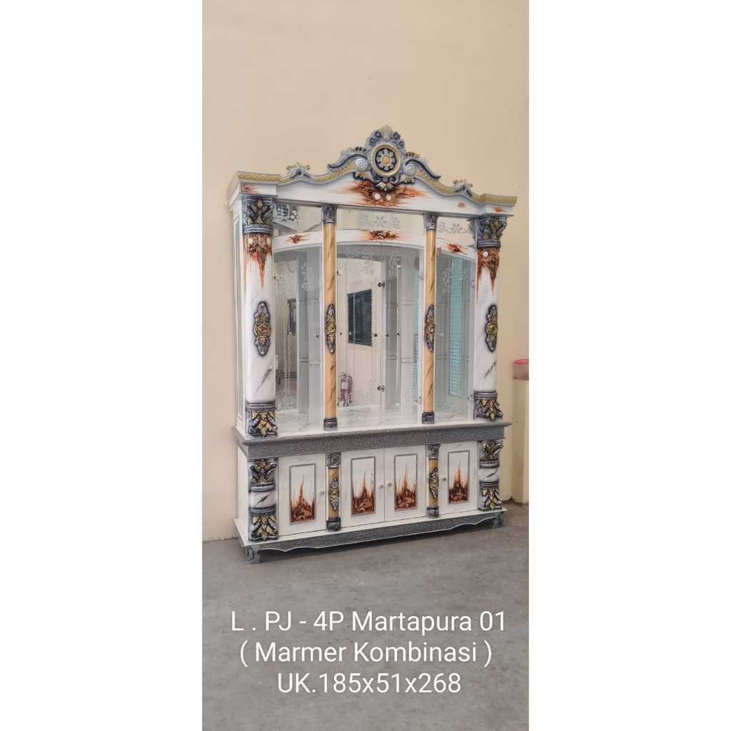 lemari bufet pajangan 4 pintu type martapura