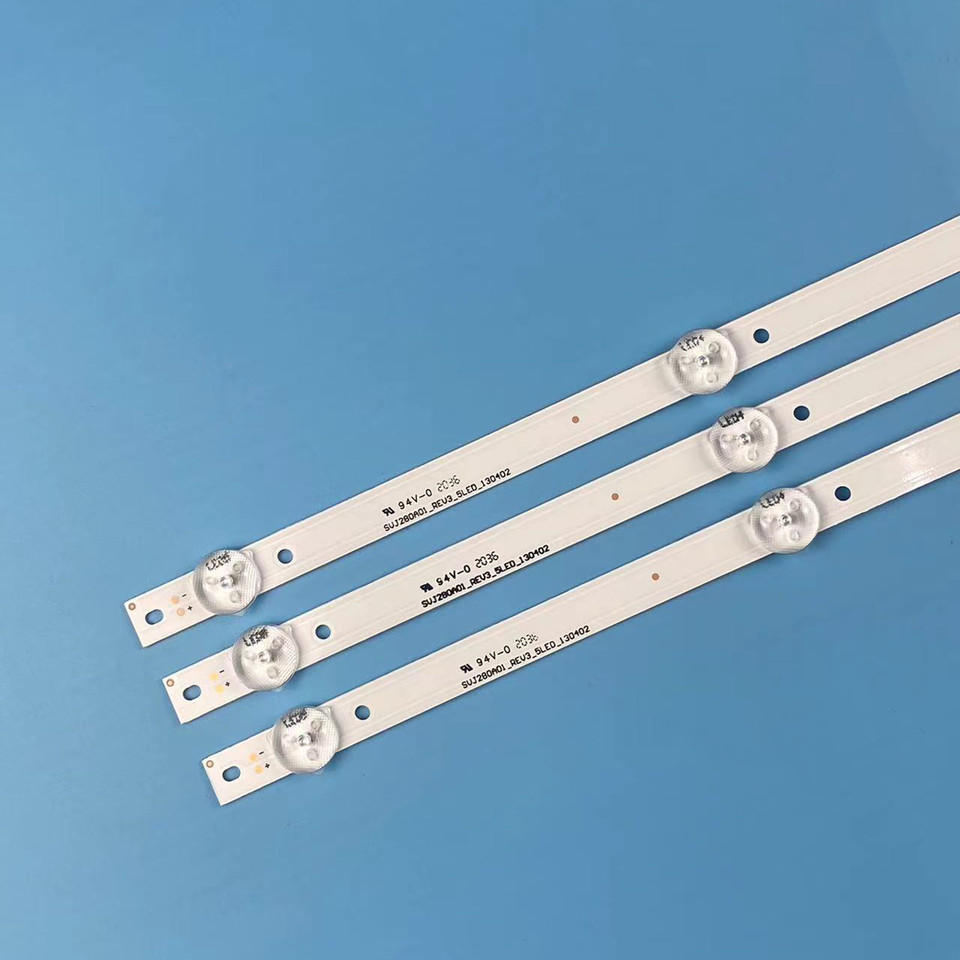 3pcs 530mm LED Backlight strip SVJ280A01 REV3 5LED 130402 28C2000B H280B7100C L2830HD 28C2000B M280X