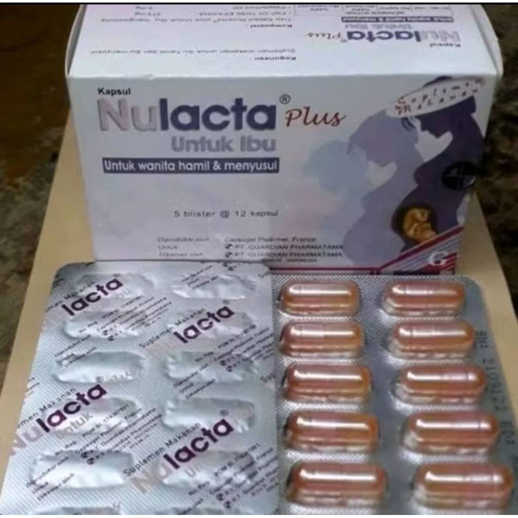 Nulacta Plus Strip 12 Kapsul Untuk Ibu Hamil & Menyusui