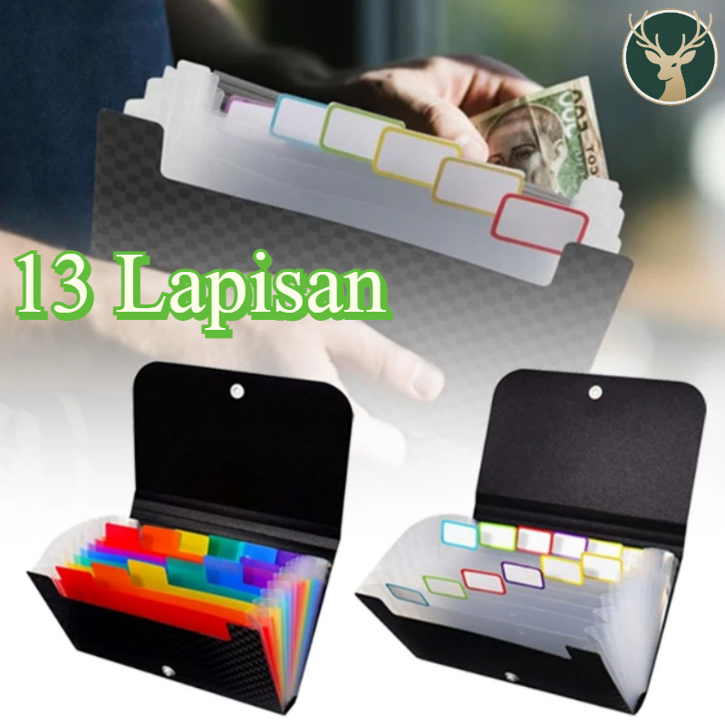 Dompet Organizer Keuangan Kecil - Disiplin Keuangan, Pengaturan Uang, Simpanuang, Dompet Kas/Simpanu