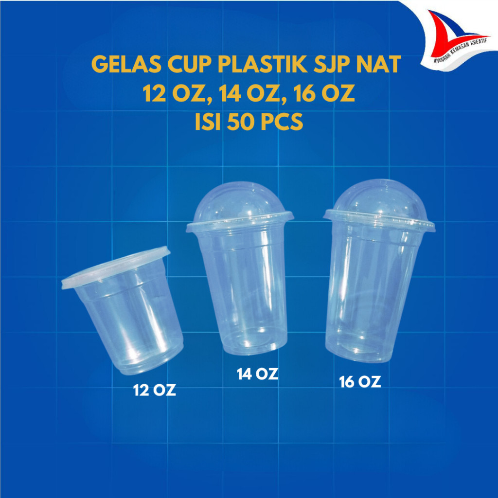 Gelas Sjp 12 Oz 14 Oz 16 Oz Nat Gelas Minuman Gelas Starindo Isi 50 Pcs COD Promo Cod Murah