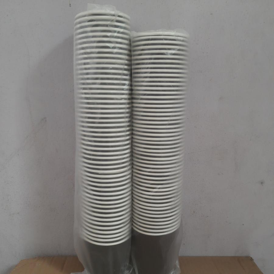 TERBARU PAPER CUP WARNA POLOS  Hot Paper Cup 8 oz / Gelas Kertas 8oz 240ml Putih Coklat Hitam