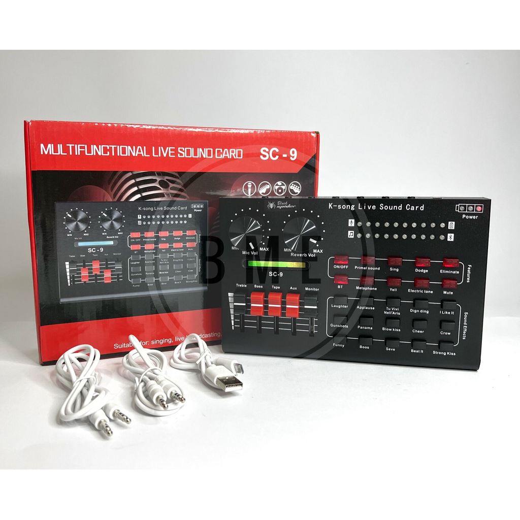 promo toko Mixer blackspider Soundcard SC9 original Blackspider soundcard SC 9 V9