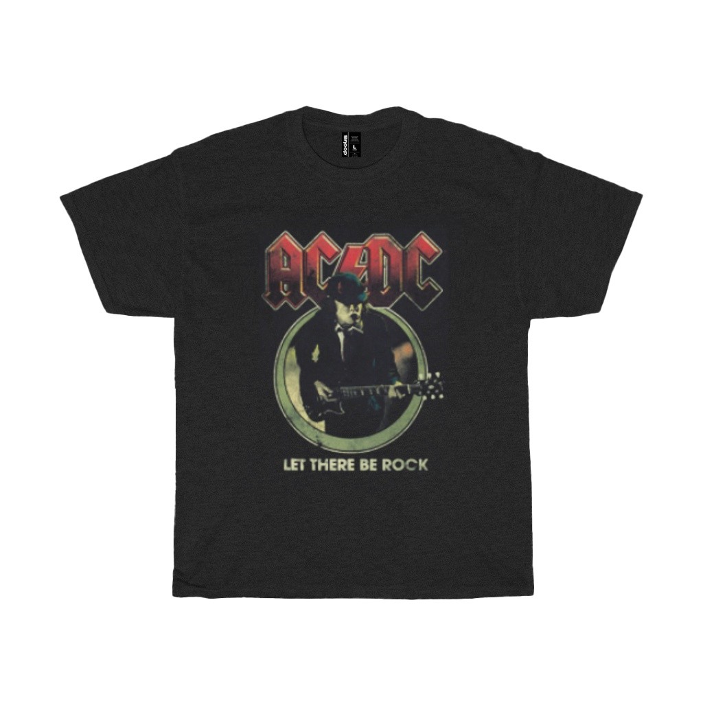 Kaos Acdc Let There Be Rock Regular Fit Print On Cotton Material