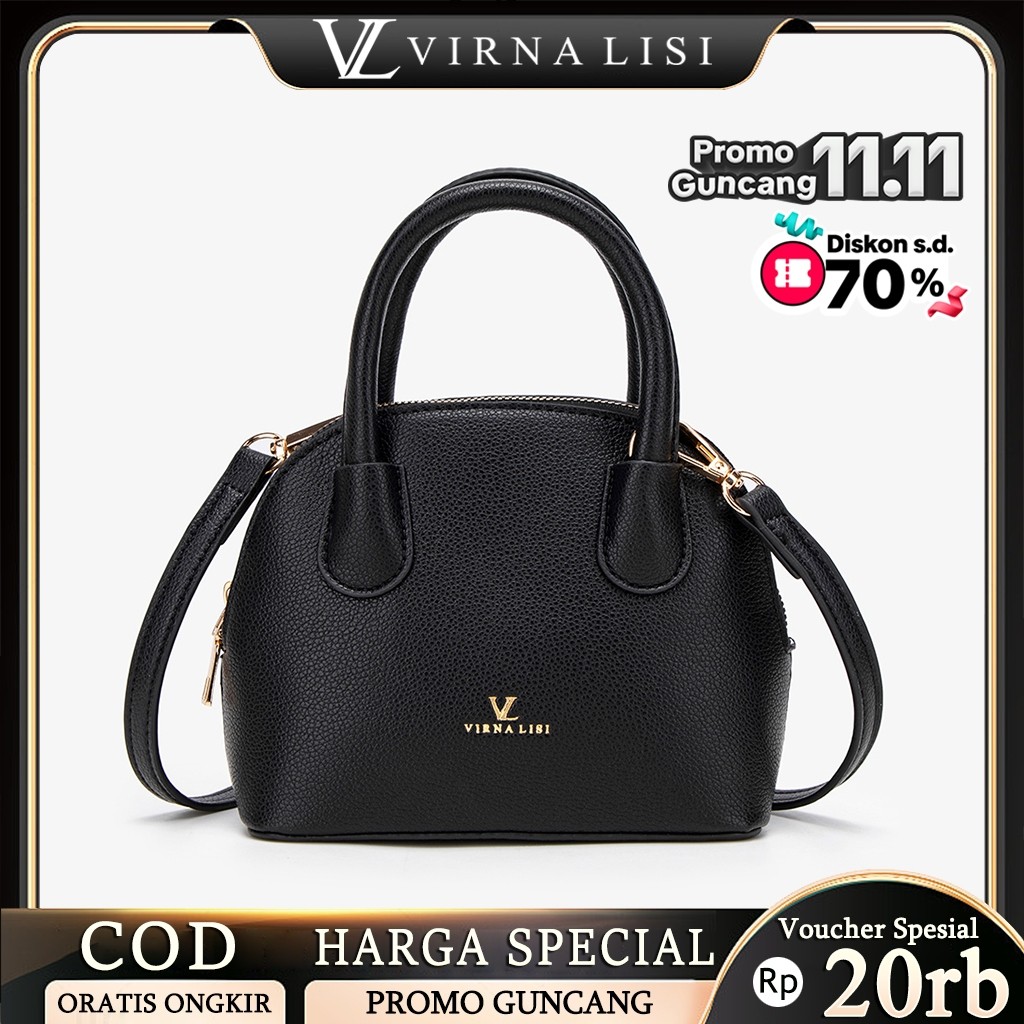 TRISANSHOP VIRNALISI Tas Selempang Wanita Sling Bag Tas Wanita Handbag Fashion Mini Tote Women Bag -