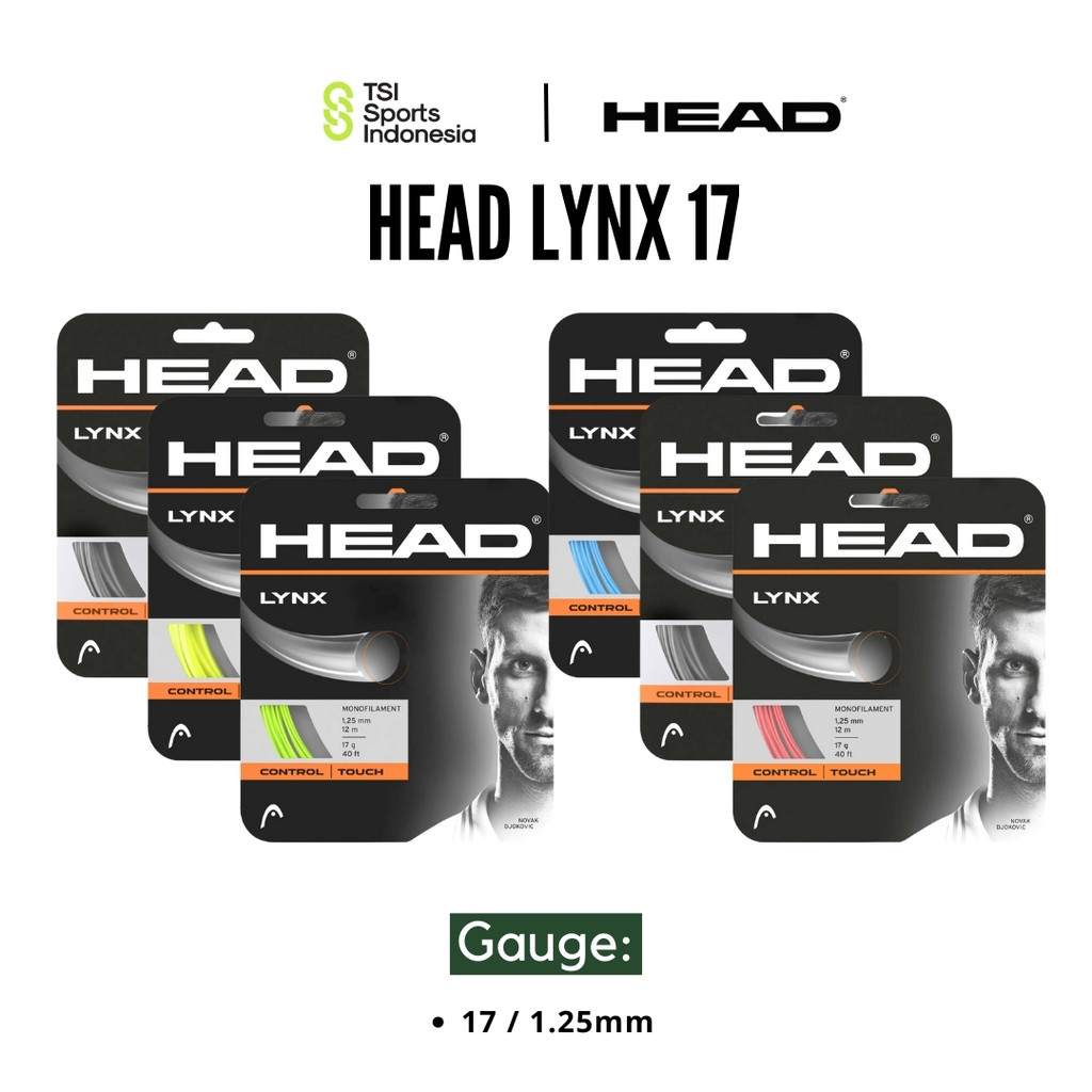 Senar Raket Tenis Head Lynx 17 / 1.25mm Tennis String