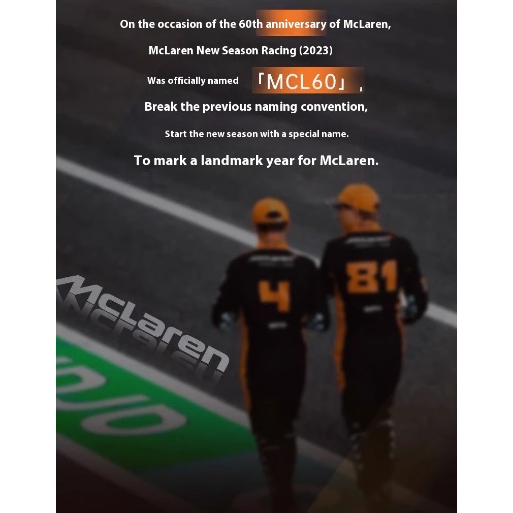 1:43 MCL60 2023 4# Lando Norris P2 British GP Mclaren F1 #81 Oscar Piastri Diecast Alloy Model Colle