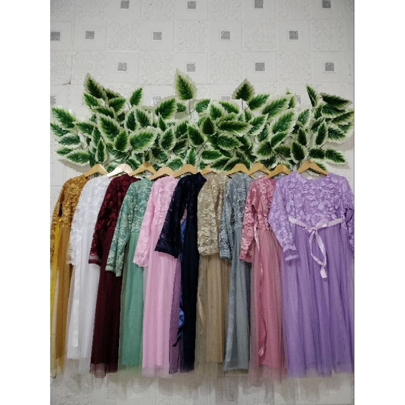 Jerry OFC - BAJU GAMIS BRUKAT ANAK PEREMPUAN 4-11TAHUN BAJU PESTA ANAK LENGAN PANJANG PAKAIAN MUSLIM