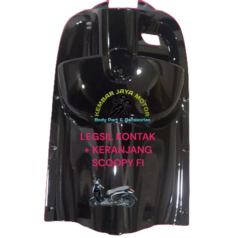 cover inner legsil kontak honda scoopy fi 2013-2015 hitam
