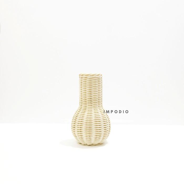 Vas bunga rotan - Dekorasi meja bunga artificial IMPODIO - Only Vas
