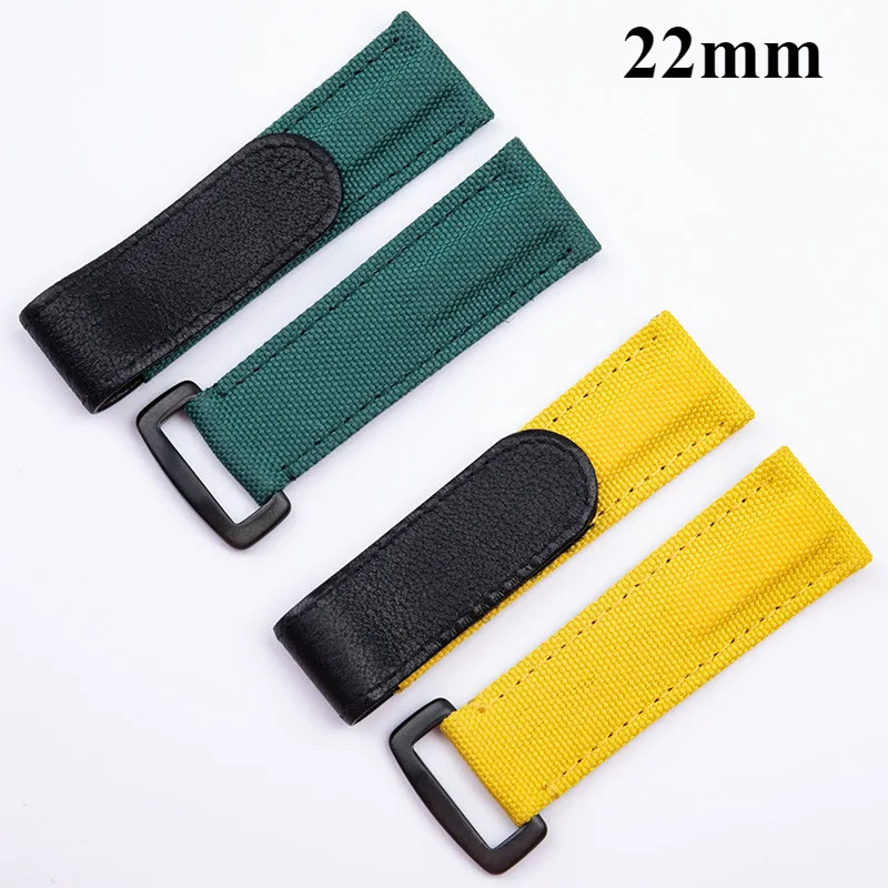 22mm With Nylon Watchband Accessories For TUDOR /Omega/Rolex Daytona SUB Strap 41mm al  Black Bay GM