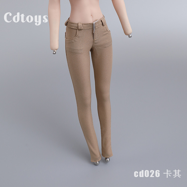 Cdtoys Cd026 1/6 Female Soldier Candy Color Tight Pencil Pants Trousers Clothes Model Fit 12'' TBL J